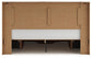 King Panel Storage Bed with Mirrored Dresser and Chest