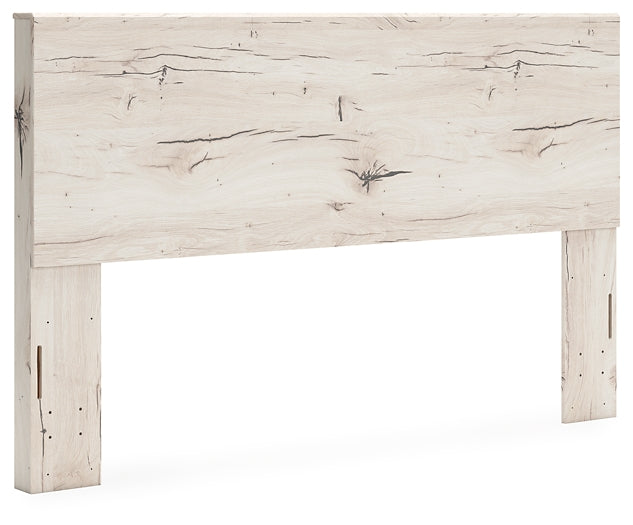 King Panel Headboard with Mirrored Dresser and Nightstand