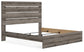 Graystorm King Panel Bed with Mirrored Dresser, Chest and Nightstand
