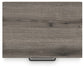 Graystorm King Panel Bed with Mirrored Dresser, Chest and Nightstand