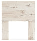 Twin Panel Headboard with Mirrored Dresser and Nightstand