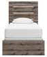 Graystorm Twin Panel Bed with Mirrored Dresser and Chest