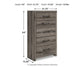 Graystorm Twin Panel Bed with Storage with Mirrored Dresser and Chest