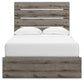 Graystorm Full Panel Bed with Storage with Mirrored Dresser and Chest