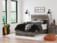 Ralinksi Full Panel Bed with Mirrored Dresser, Chest and Nightstand