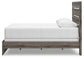 Graystorm Queen Panel Bed with Mirrored Dresser