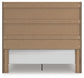 King Panel Bed with Mirrored Dresser