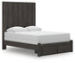 Queen Panel Storage Bed with Mirrored Dresser