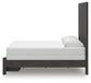 Queen Panel Storage Bed with Mirrored Dresser
