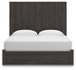King Panel Storage Bed with Mirrored Dresser, Chest and Nightstand