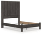 Queen Panel Bed with Mirrored Dresser, Chest and Nightstand