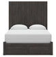 Queen Panel Storage Bed with Mirrored Dresser and Chest
