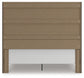 King Panel Storage Bed with Mirrored Dresser and Chest
