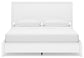 Binterglen California King Panel Bed with Mirrored Dresser and Chest