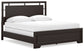 Covetown California King Panel Bed with Mirrored Dresser and Chest