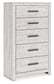 Cayboni Queen Panel Bed with Mirrored Dresser and Chest