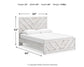 Cayboni Queen Panel Bed with Mirrored Dresser and Chest