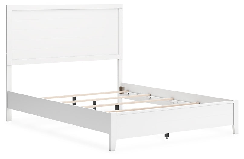 Binterglen Queen Panel Bed with Mirrored Dresser and Chest