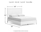 Binterglen Queen Panel Bed with Mirrored Dresser and Chest
