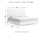 Binterglen King Panel Bed with Mirrored Dresser and Chest