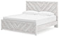 Cayboni King Panel Bed with Mirrored Dresser and Chest