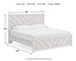 Cayboni King Panel Bed with Mirrored Dresser and Chest