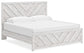 Cayboni King Panel Bed with Mirrored Dresser, Chest and Nightstand