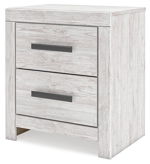 Cayboni King Panel Bed with Mirrored Dresser, Chest and Nightstand