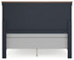 Landocken Queen Panel Headboard with Mirrored Dresser and Chest