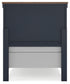 Landocken Twin Panel Headboard with Mirrored Dresser