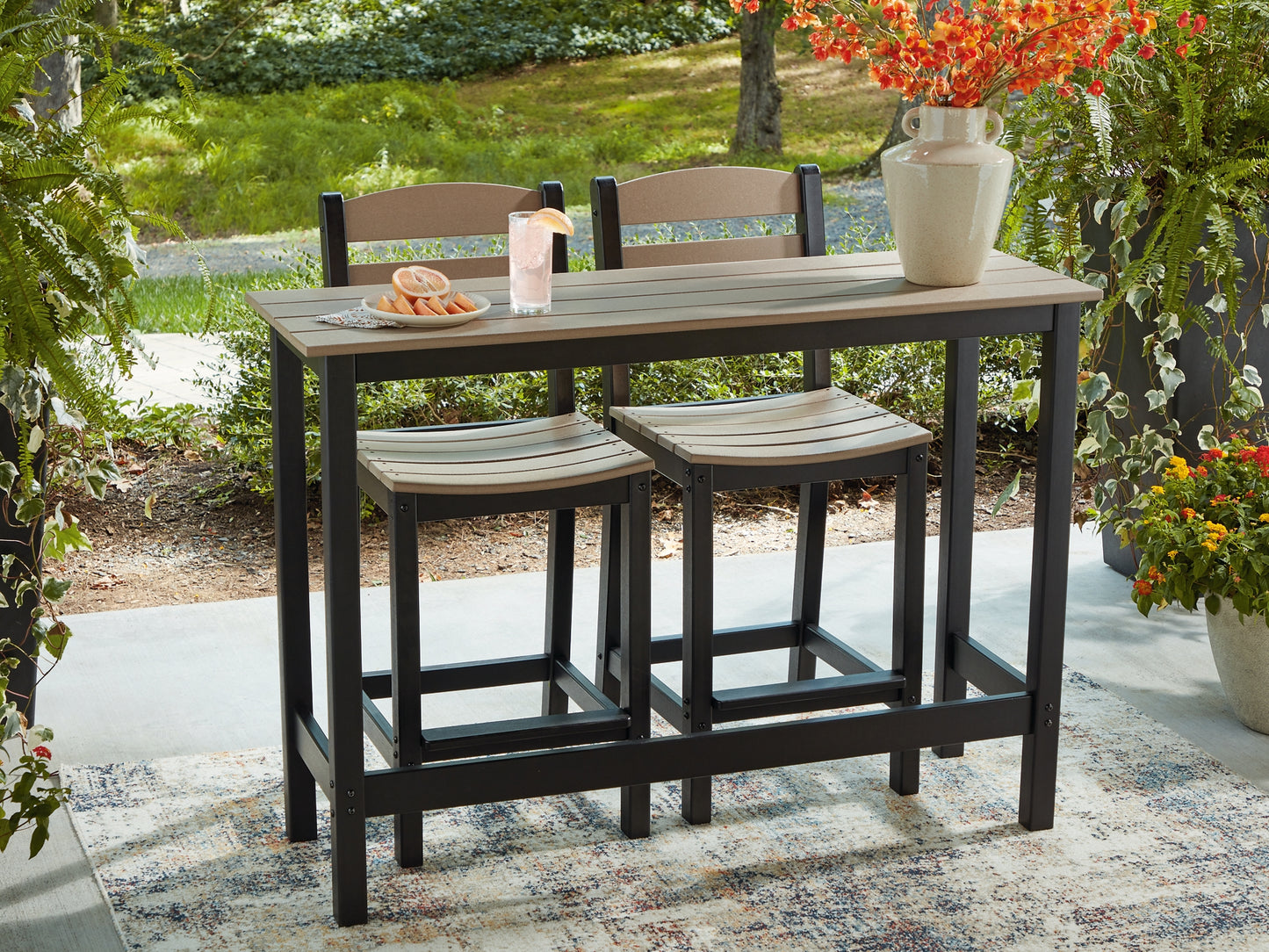 Shoreline Beach Counter Table Set (3/CN)