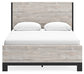 Vessalli Queen Panel Bed with Mirrored Dresser