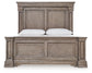 Blairhurst King Panel Bed with Mirrored Dresser, Chest and Nightstand
