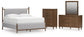 Lyncott King Upholstered Bed with Mirrored Dresser and Chest