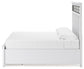 Ashbryn King Panel Storage Bed with Mirrored Dresser