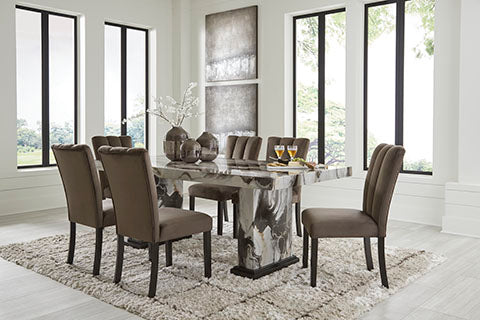 Jeshina Dining Table and 6 Chairs