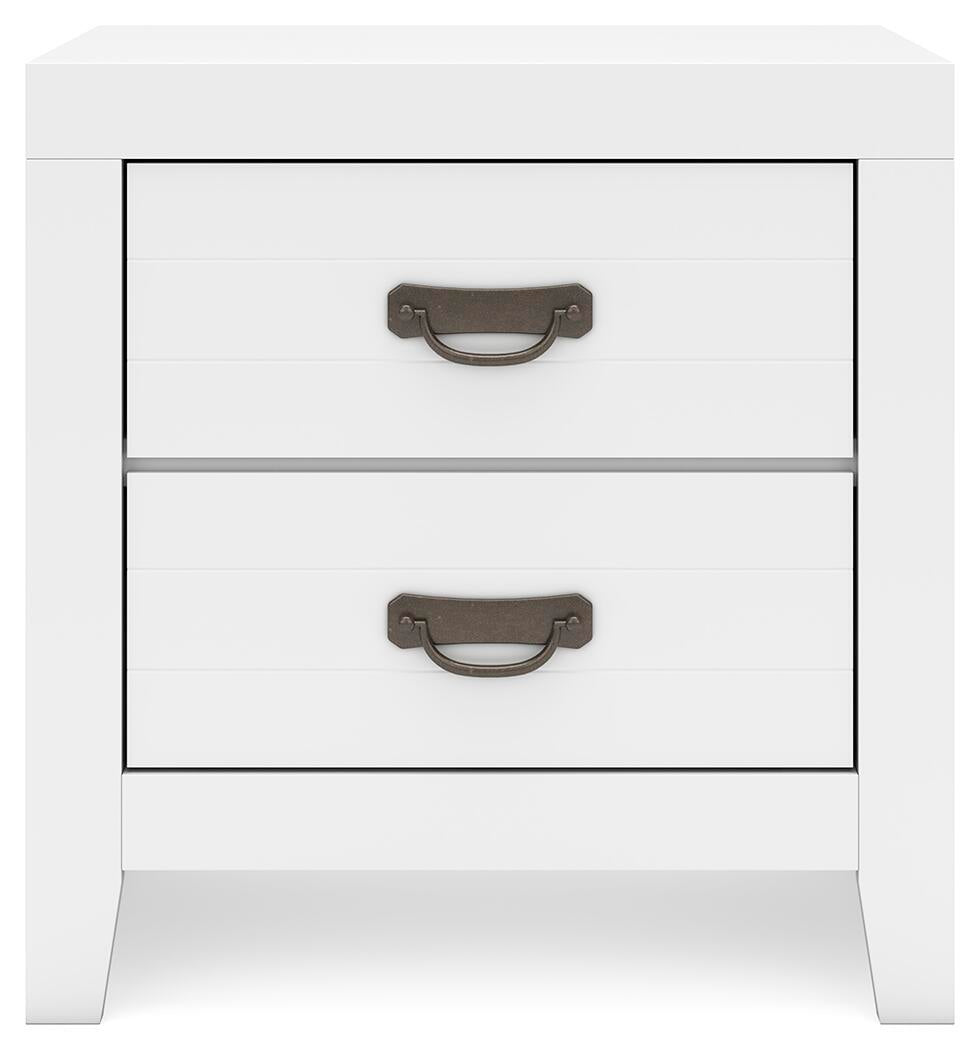 Binterglen Twin Panel Bed with Mirrored Dresser and Nightstand