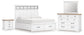 Ashbryn California King Panel Storage Bed, Dresser, Mirror and Nightstand