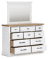 Ashbryn California King Panel Storage Bed, Dresser, Mirror and Nightstand
