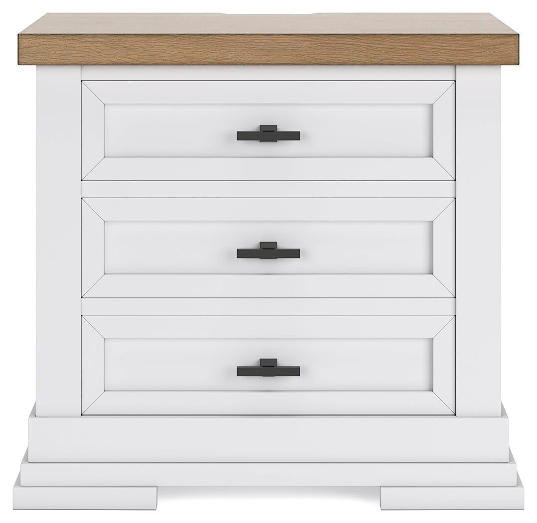Ashbryn California King Panel Storage Bed, Dresser, Mirror and Nightstand