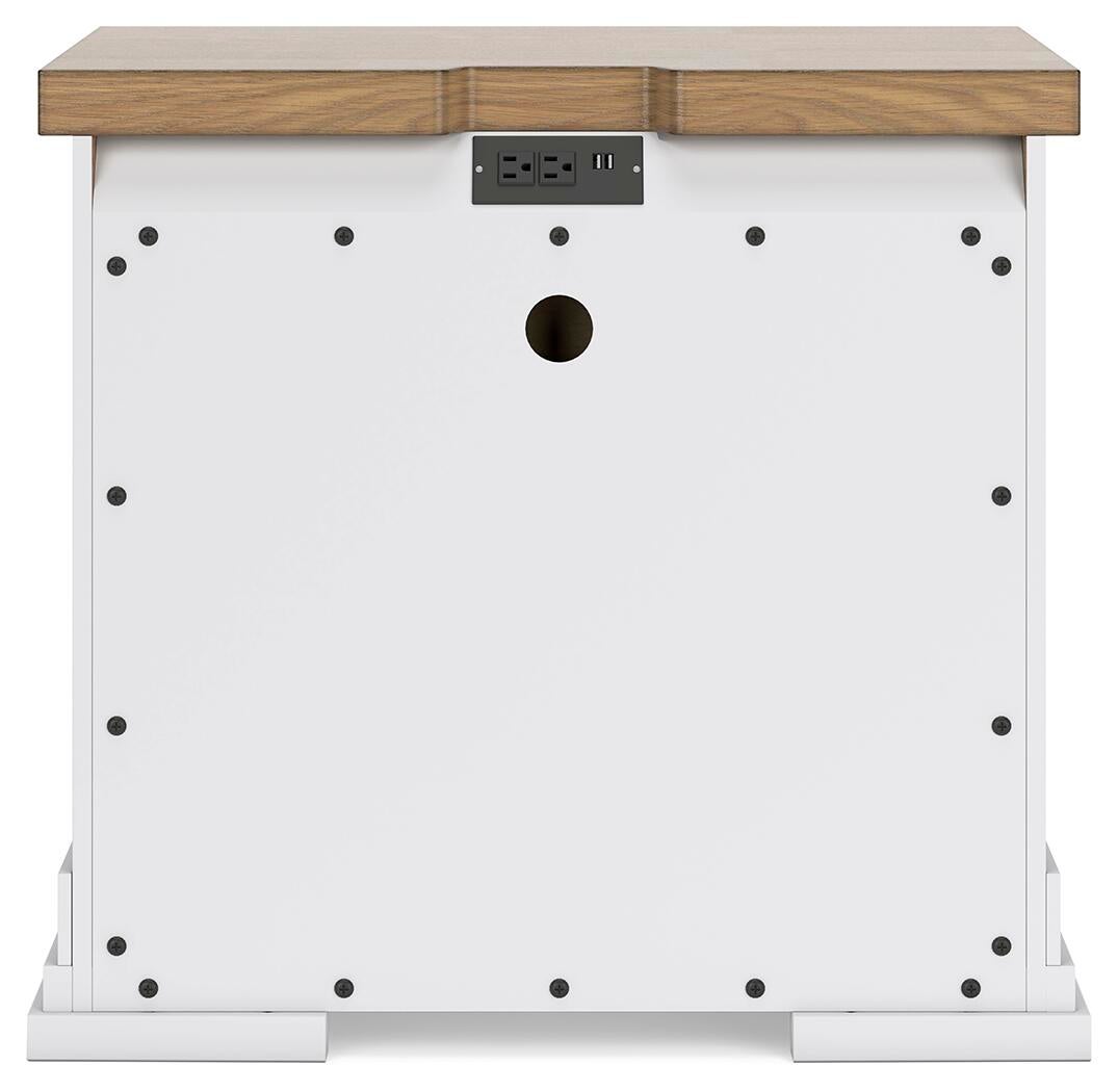 Ashbryn California King Panel Storage Bed, Dresser, Mirror and Nightstand