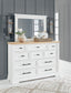 Ashbryn California King Panel Storage Bed, Dresser, Mirror and Nightstand