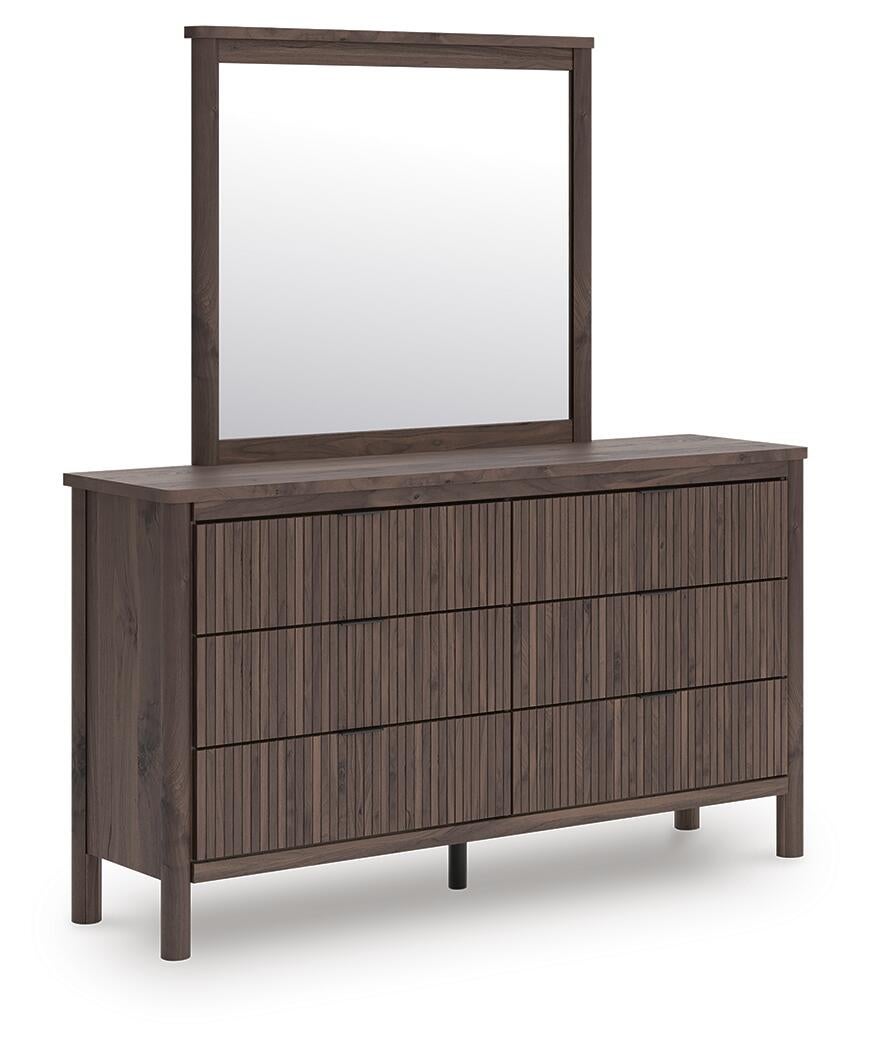 Pamytta Twin Panel Platform Bed, Dresser, Mirror, Chest and Nightstand