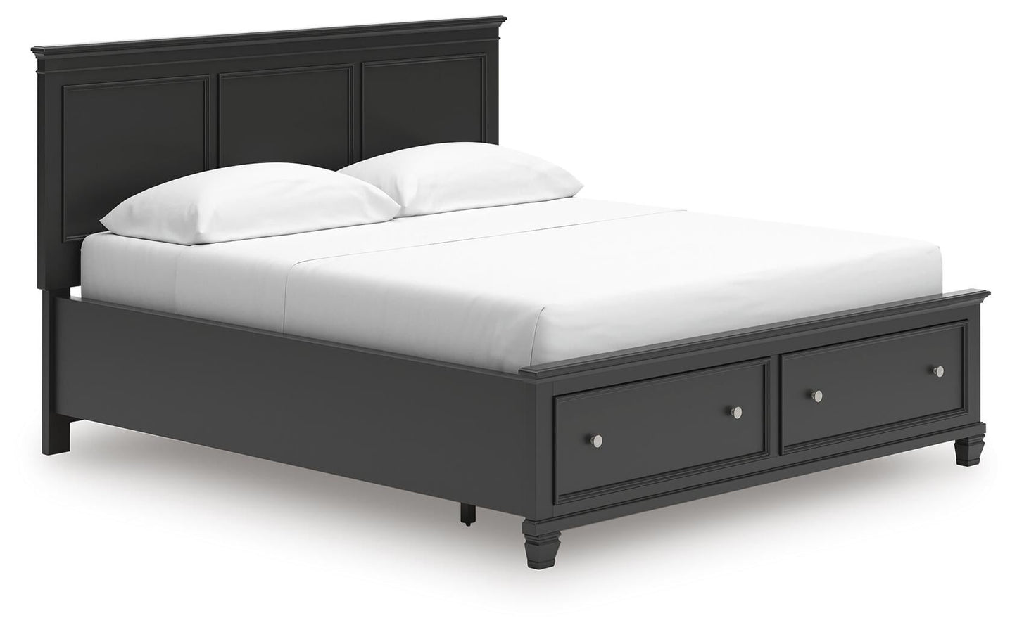 Lanolee California King Panel Storage Bed, Dresser and Mirror