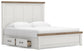 Savonport King Panel Bed with Storage, Dresser, Mirror, Chest and Nightstand