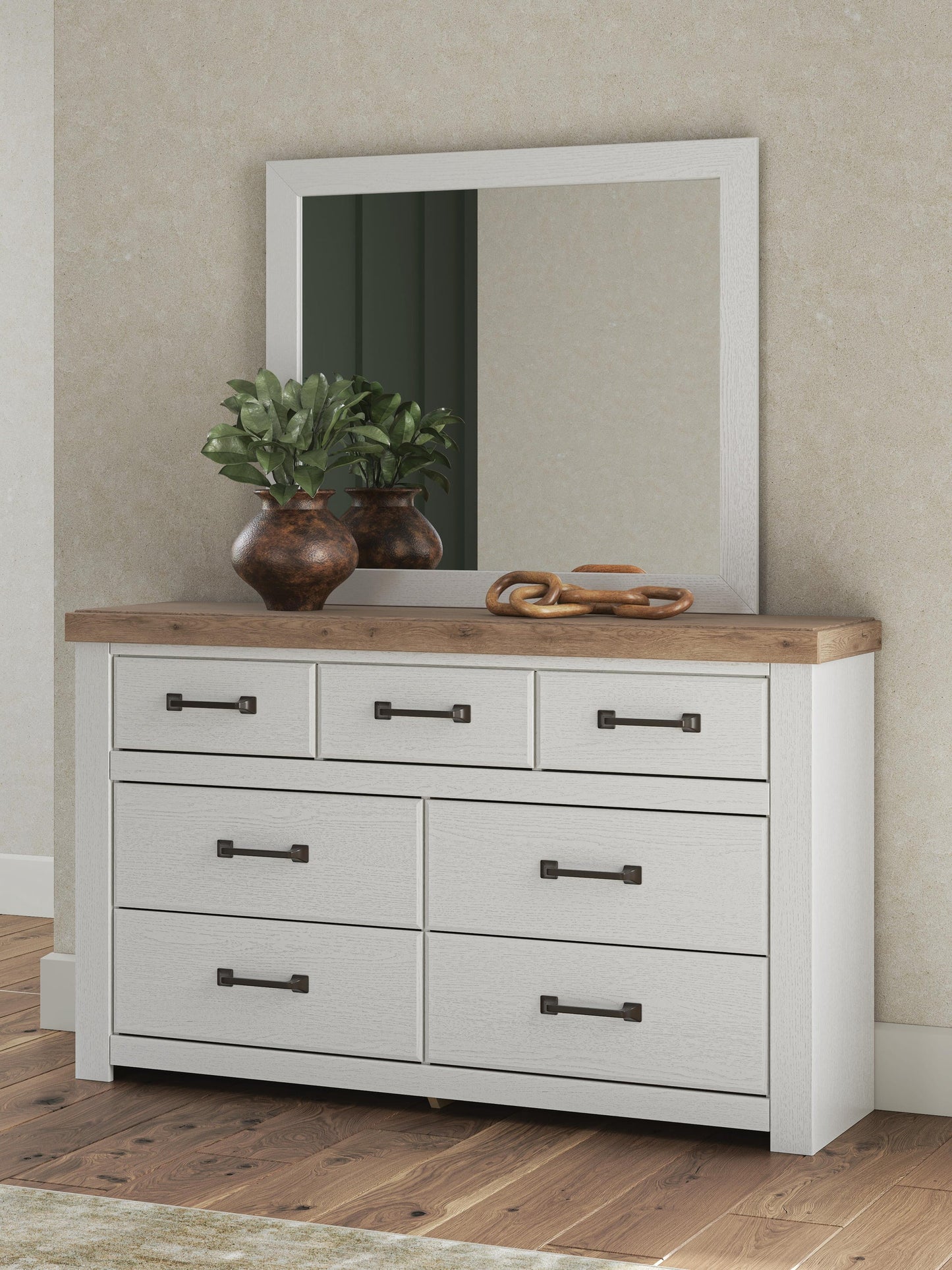 Savonport Full Panel Storage Bed. Dresser, Mirror and Nightstand
