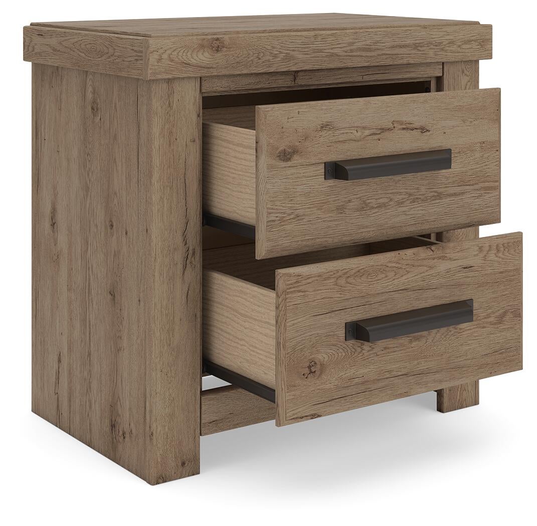 Garistyn Queen Panel Bed. Dresser, Mirror and Nightstand