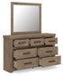 Garistyn King Panel Bed, Dresser and Mirror