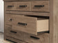 Garistyn King Panel Storage Bed. Dresser, Mirror and Nightstand