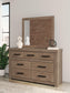 Garistyn King Panel Storage Bed, Dresser, Mirror, Chest and Nightstand